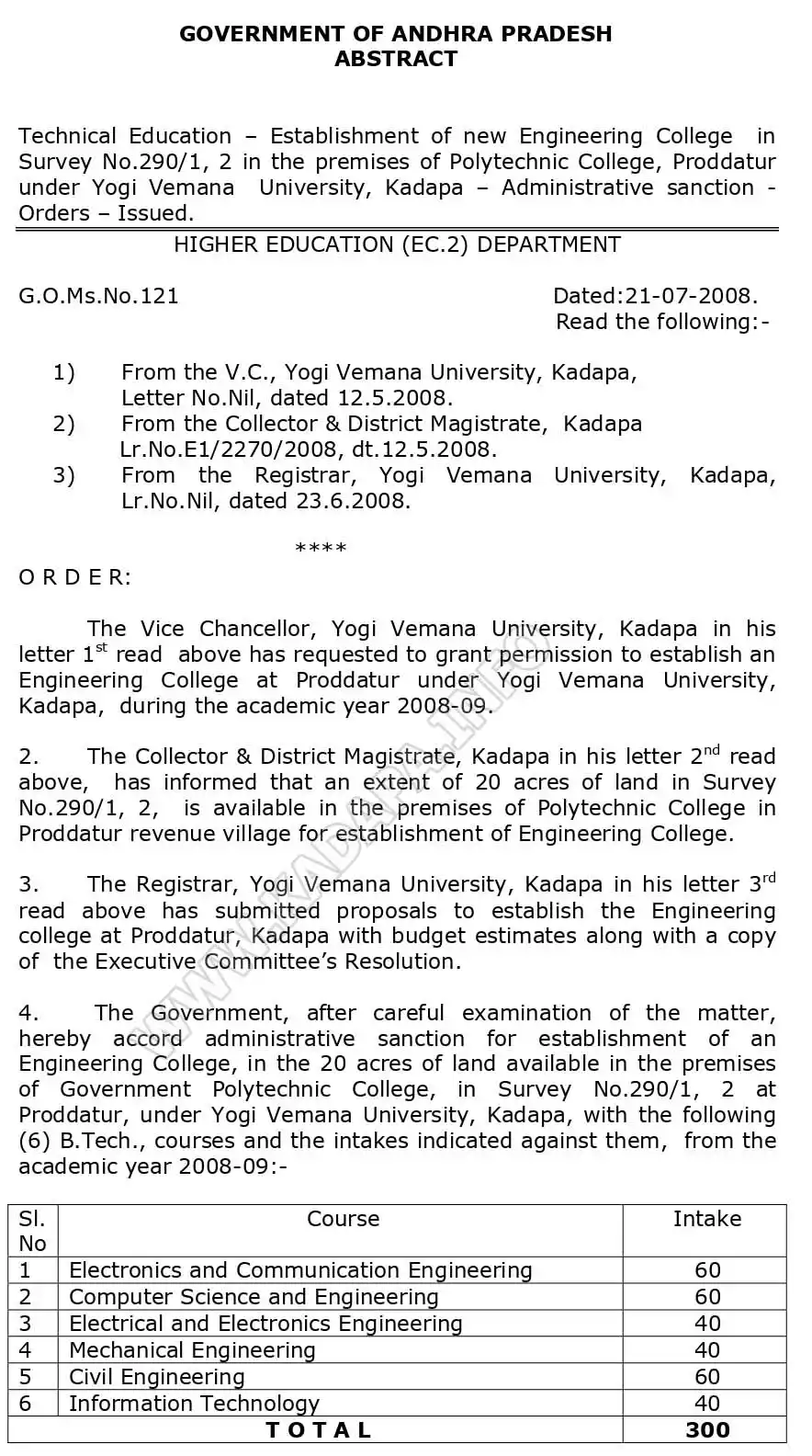 YVU Engineering College - Go 121